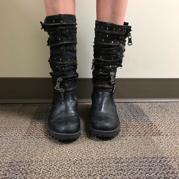 womens grunge boots